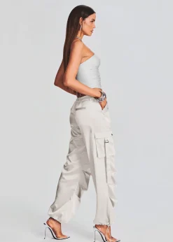 Retrofete Debbi Strapless Top Silver Hot