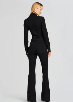 Retrofete Deedee Denim Jumpsuit Stone Black Cheap