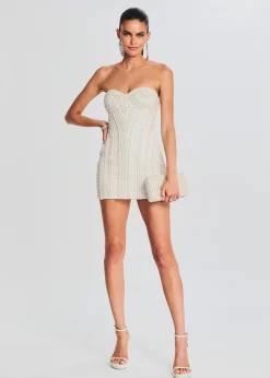 Retrofete Deema Pearl Dress Ivory Online