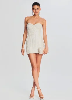 Retrofete Deema Pearl Dress Ivory Cheap