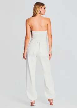 Retrofete Delancey Jumpsuit White Discount