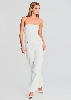 Retrofete Delancey Jumpsuit White Discount