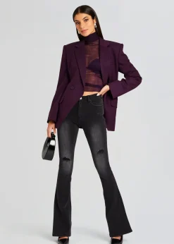 Retrofete Demi Mid Rise Jean Midnight Terry New