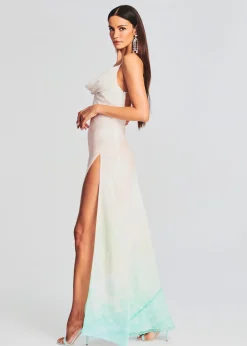 Retrofete Destiny Silk Dress Turquoise Bay Shop