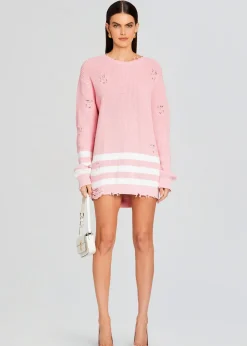 Retrofete Devin Sweater Baby Pink/White Store