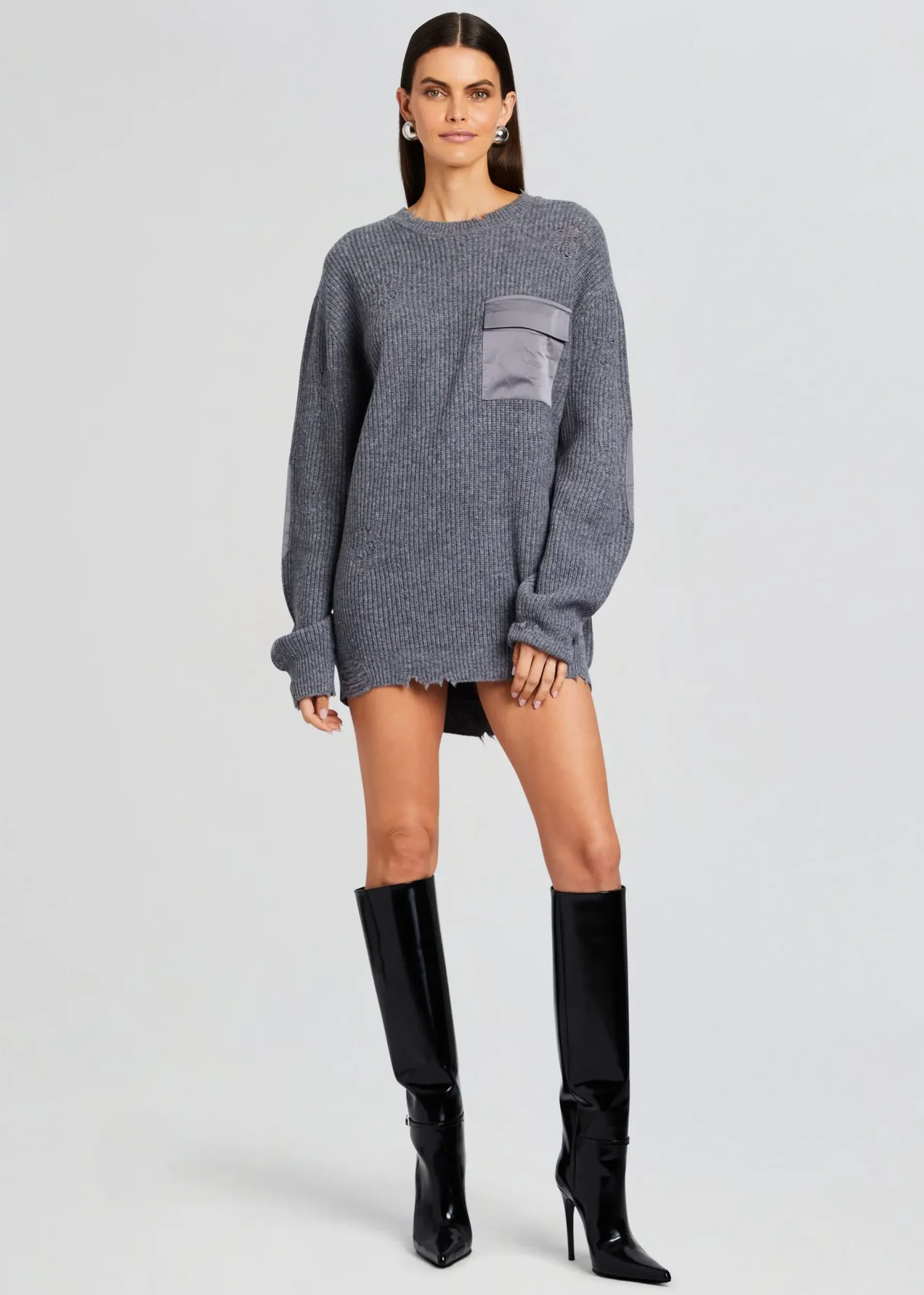 Retrofete Devin Wool Sweater Wool Pewter Cheap