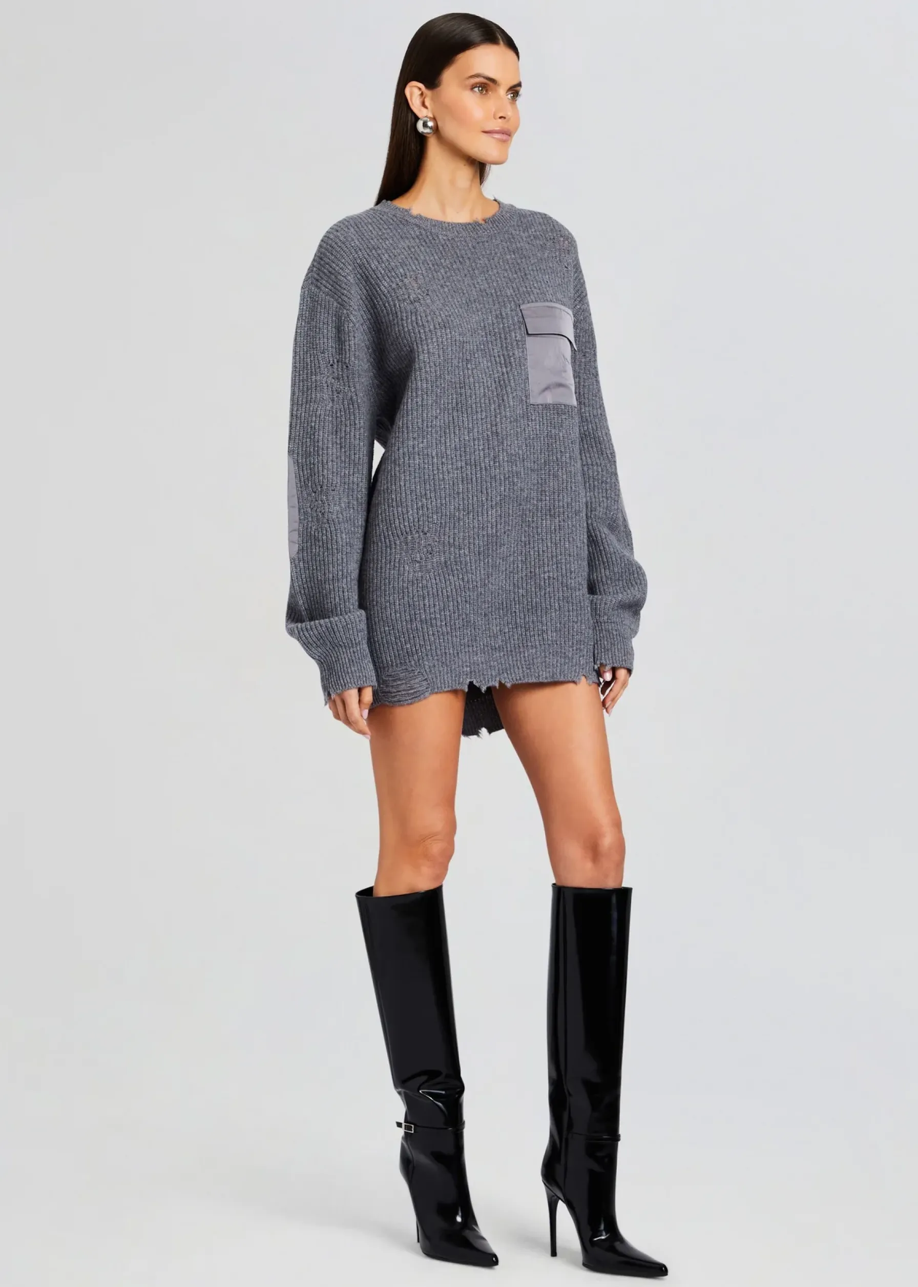 Retrofete Devin Wool Sweater Wool Pewter Cheap