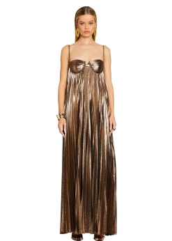 Retrofete Diana Dress Metallic Bronze Hot