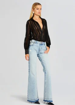 Retrofete Donney Bodysuit Black Sham Clearance