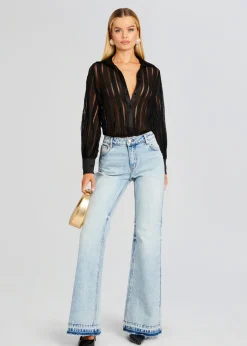 Retrofete Donney Bodysuit Black Sham Cheap