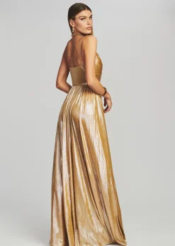 Retrofete Doss Dress Champagne Gold Hot