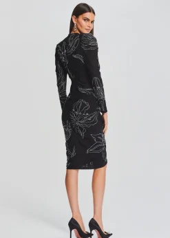 Retrofete Dream Midi Dress Black Cheap