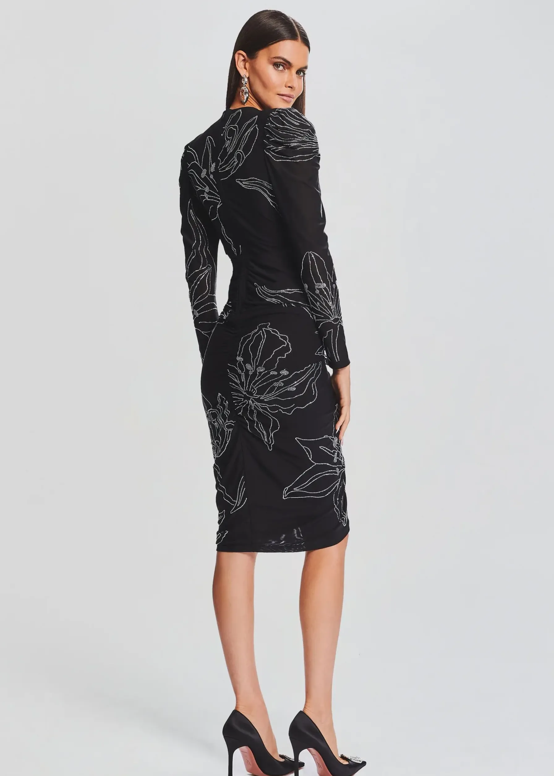 Retrofete Dream Midi Dress Black Cheap