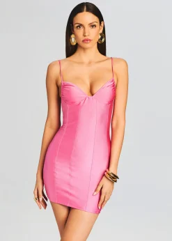 Retrofete Eliana Lycra Mini Dress Rose Blossom Best Sale