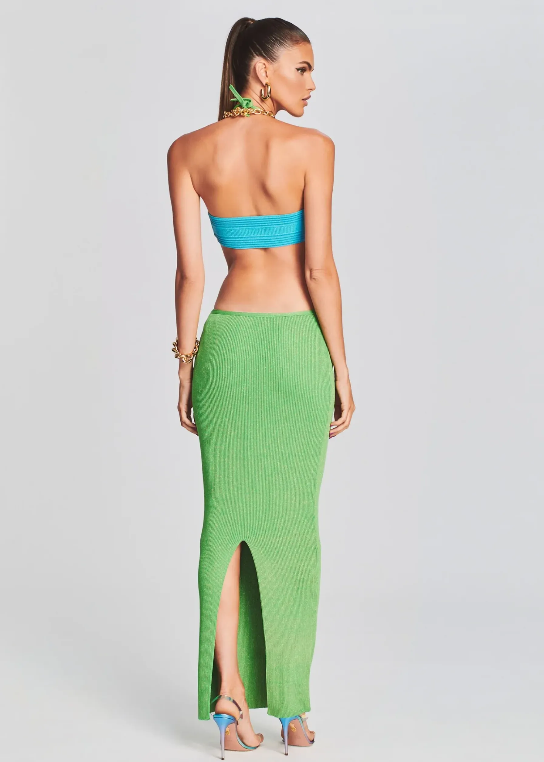 Retrofete Eloisa Dress Green/Blue Cheap