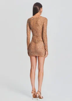 Retrofete Emani Sequin Dress Champagne Shop
