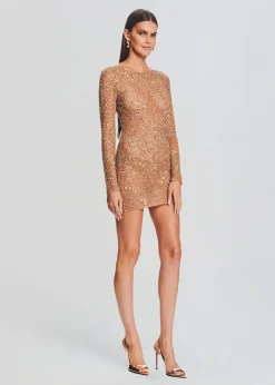 Retrofete Emani Sequin Dress Champagne Online