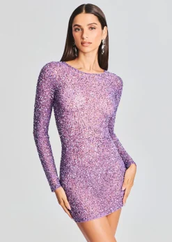 Retrofete Emani Sequin Dress Orchid Lavender Best Sale