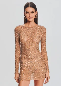 Retrofete Emani Sequin Dress Champagne Best
