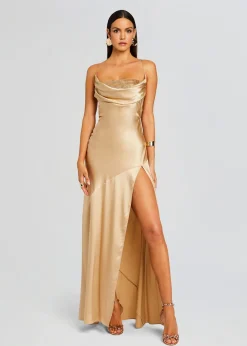 Retrofete Emery Embellished Silk Dress Nude Flash Sale