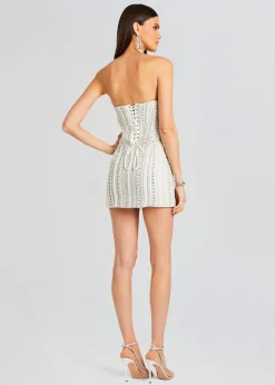 Retrofete Esmeray Embellished Dress White Shop