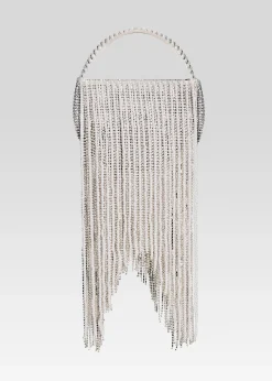 Retrofete Estel Small Pearl Fringe Bag White Pearl Cheap