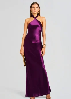 Retrofete Ester Dress Eggplant Clearance