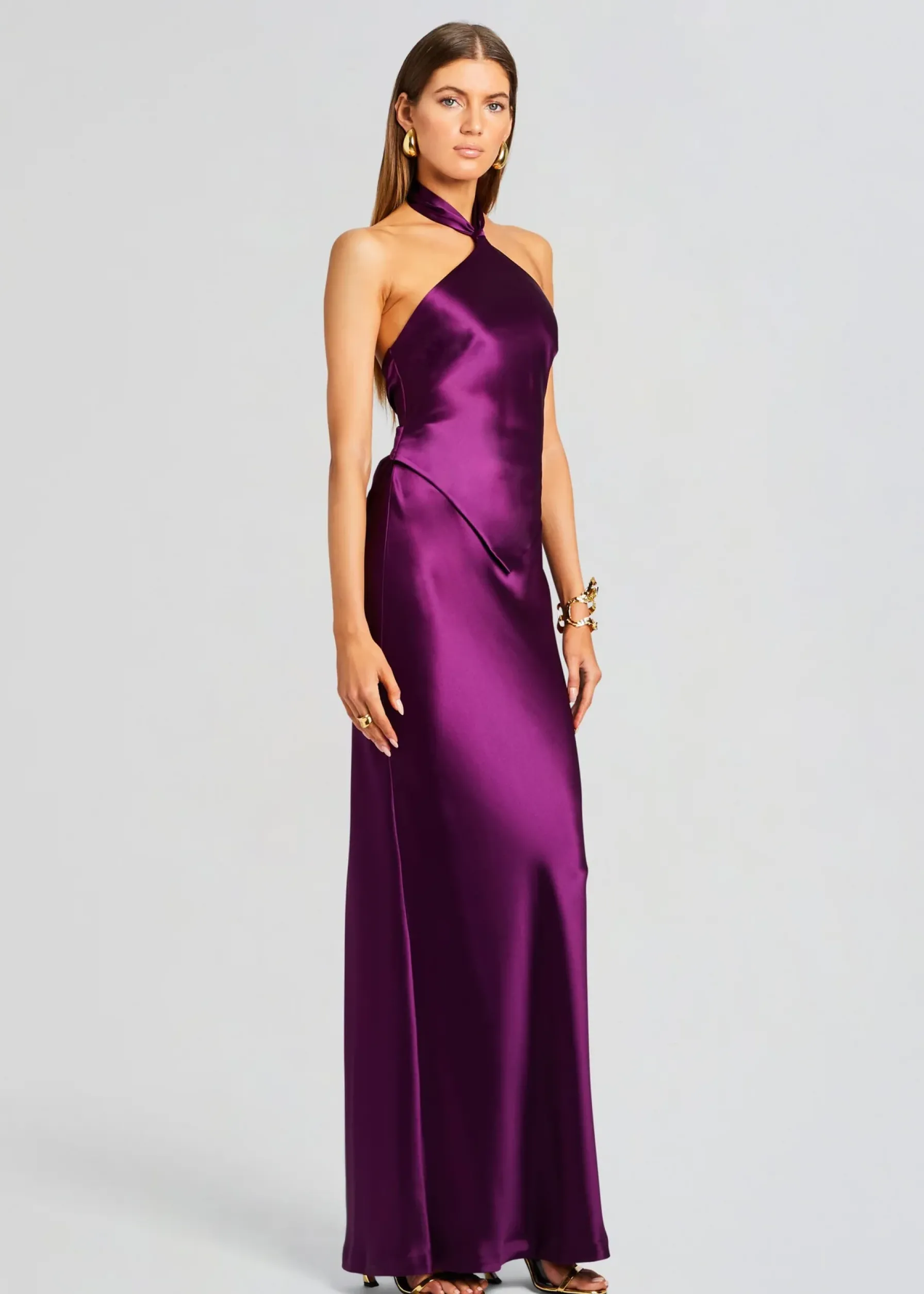Retrofete Ester Dress Eggplant Clearance