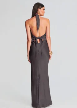 Retrofete Ester Dress Charcoal Sale
