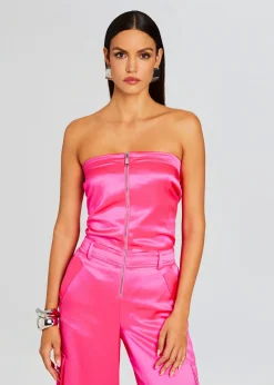 Retrofete Estrella Cargo Jumpsuit Paradise Pink Clearance