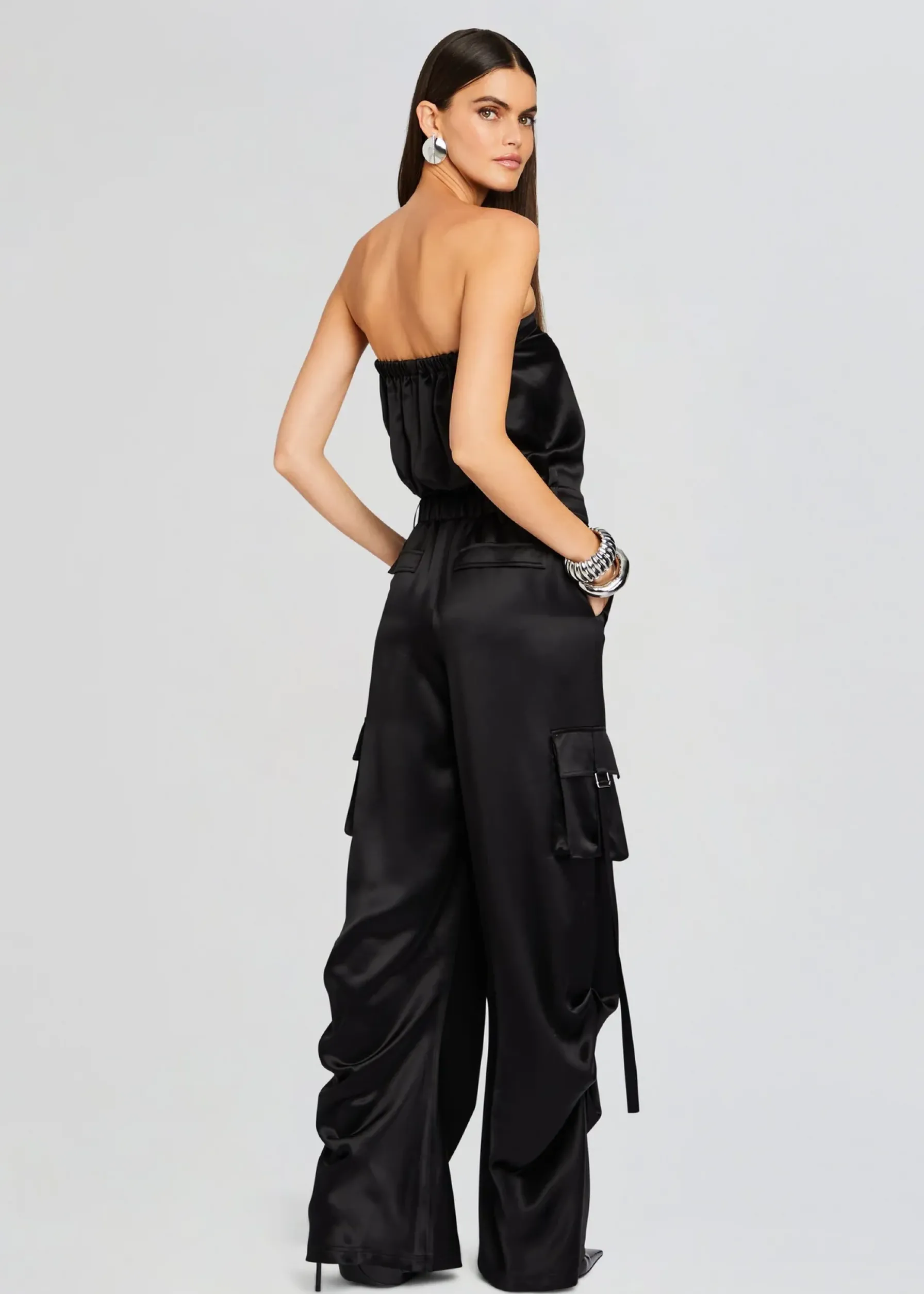 Retrofete Estrella Cargo Jumpsuit Black Outlet