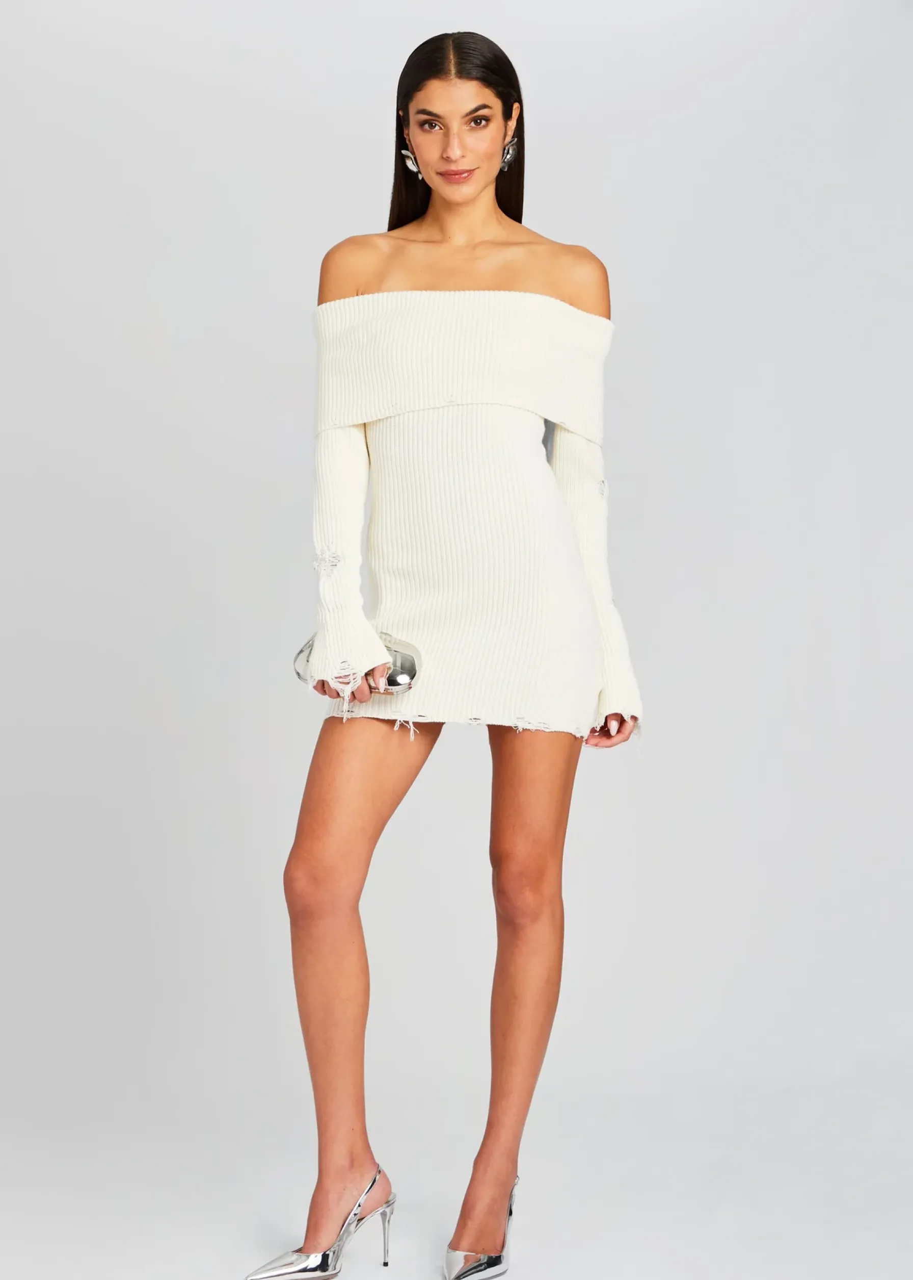 Retrofete Everleigh Dress Winter White Best Sale