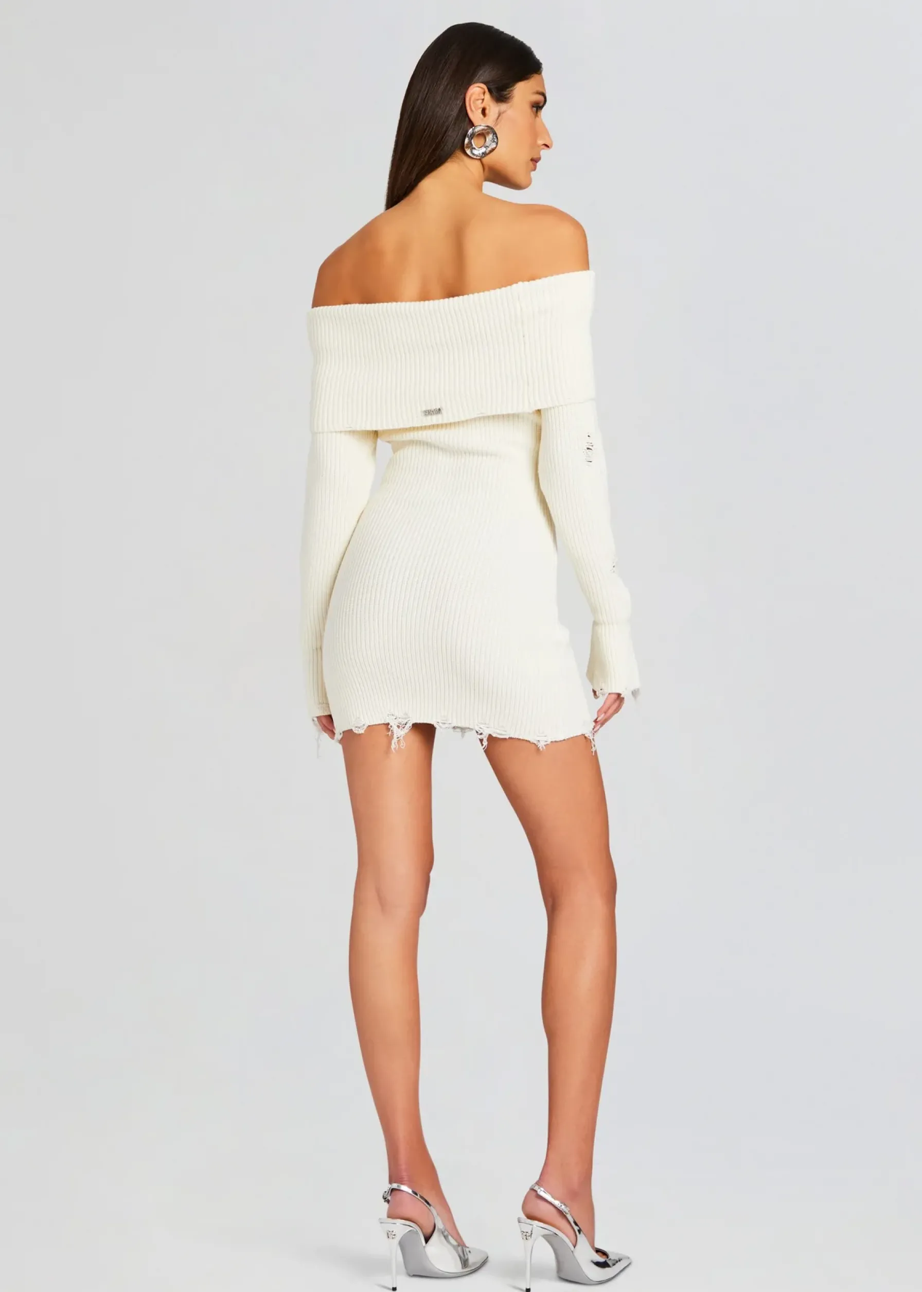 Retrofete Everleigh Dress Winter White Best Sale