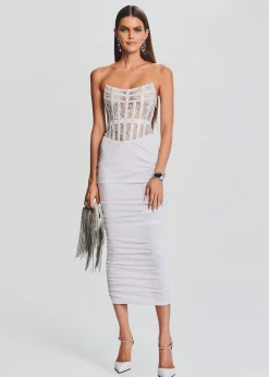 Retrofete Fae Embellished Dress White Store