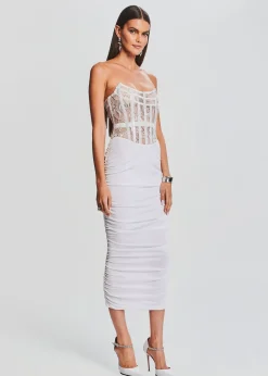 Retrofete Fae Embellished Dress White Outlet