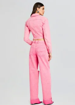 Retrofete Faith Denim Jacket Malibu Pink Online