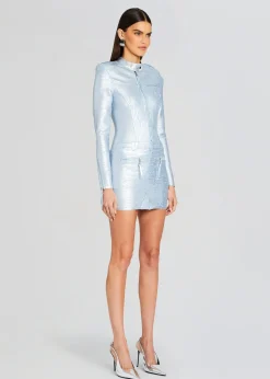 Retrofete Fenna Coated Knit Dress Coated Blue/Silver Best Sale