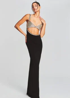 Retrofete Fernanda Dress Black/Silver Cheap