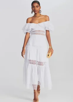 Retrofete Florence Long Dress White Sale