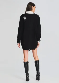 Retrofete Florence Sweater Dress Black Hot