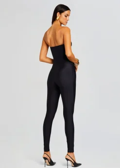 Retrofete Fluer Lycra Jumpsuit Black Flash Sale