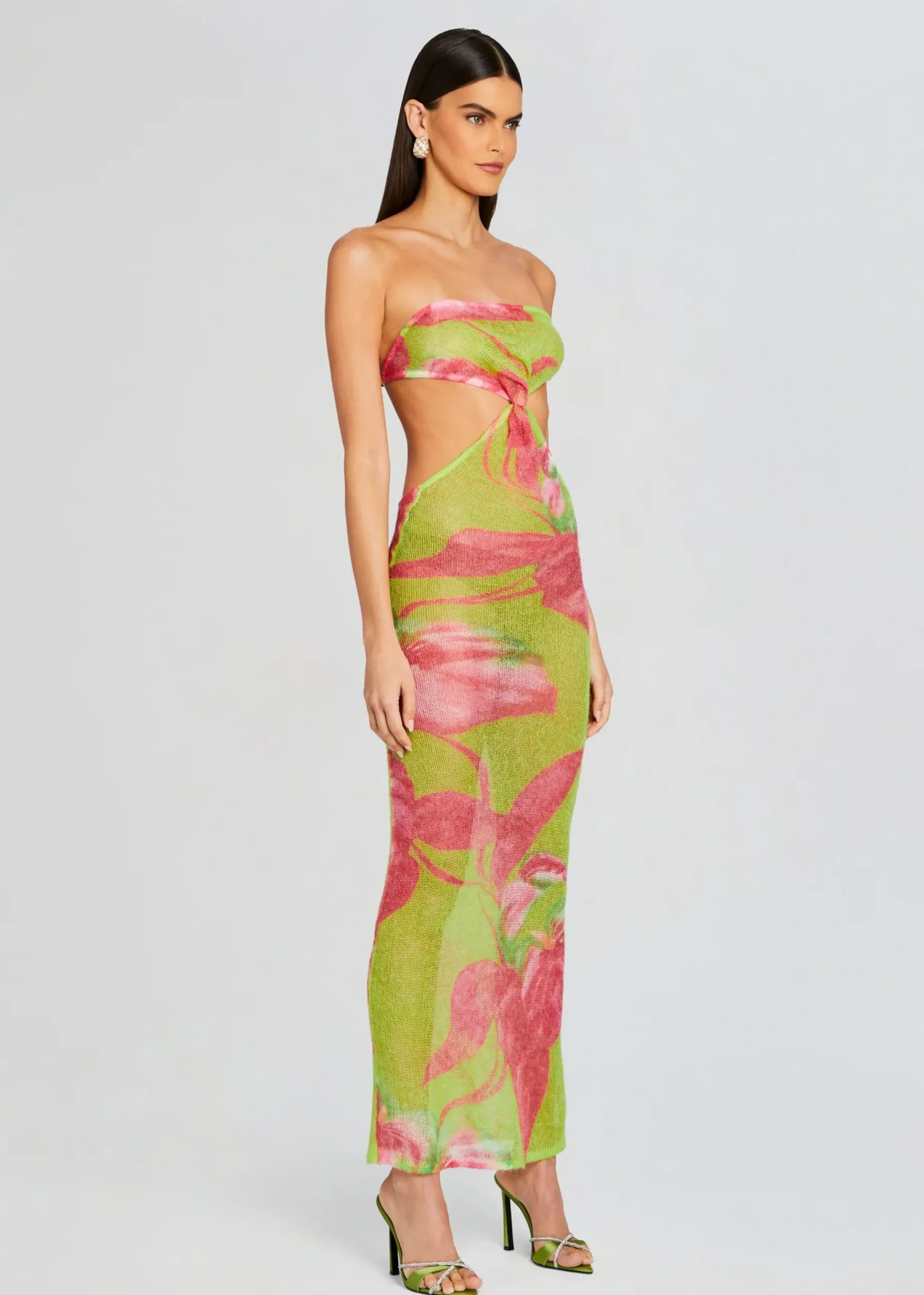 Retrofete Fontelina Knit Dress Lime Anthurium Shop