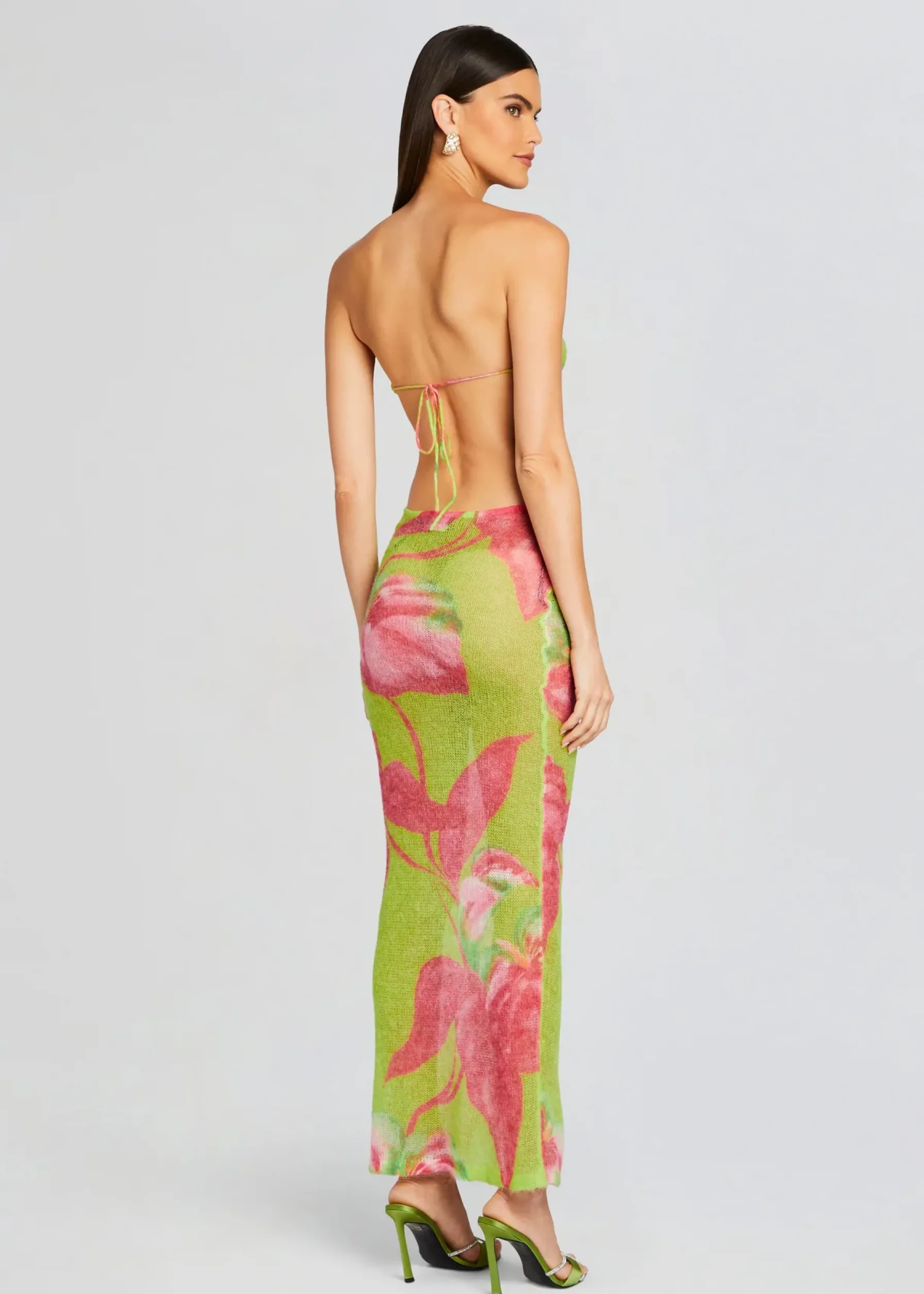 Retrofete Fontelina Knit Dress Lime Anthurium Shop