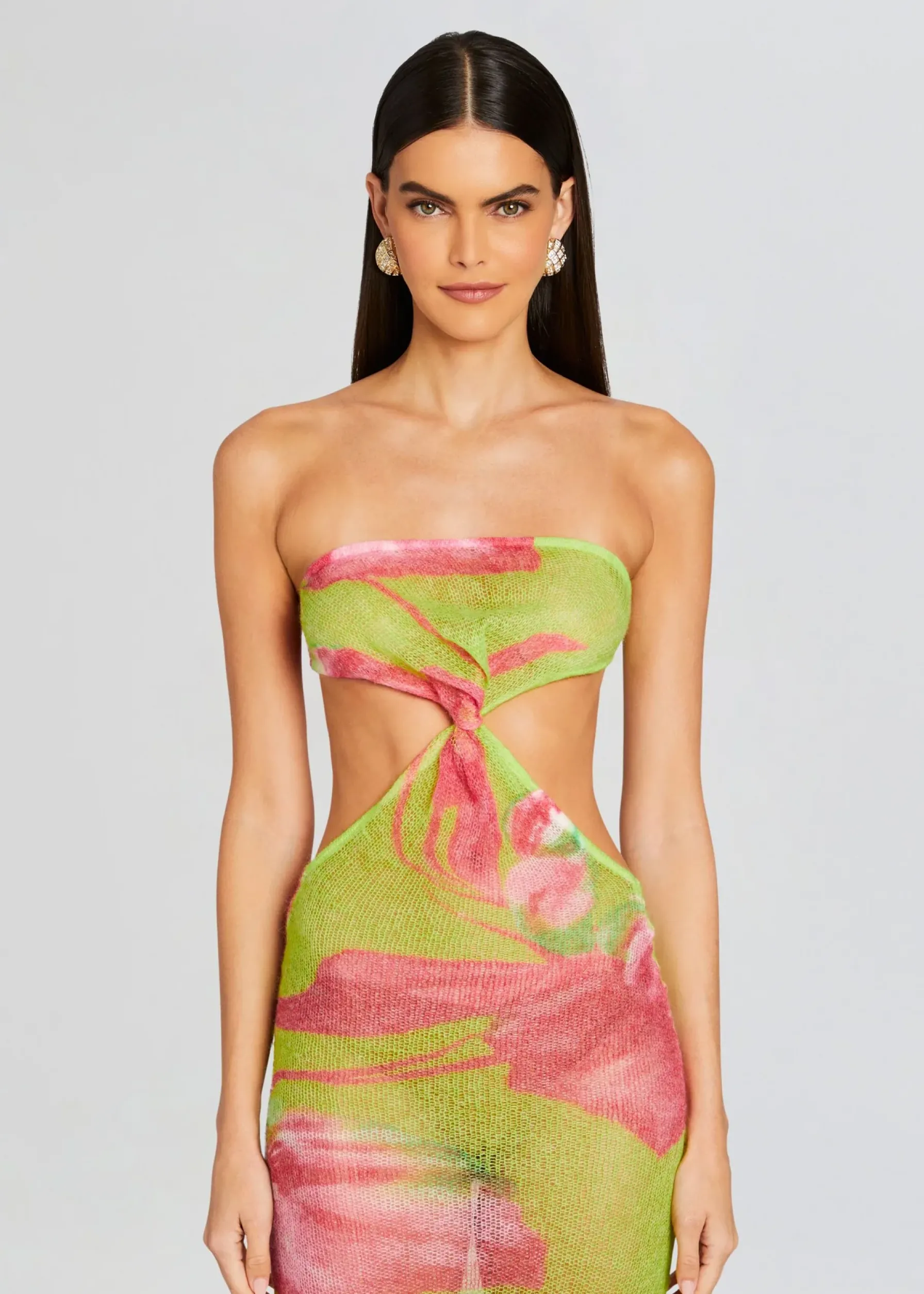 Retrofete Fontelina Knit Dress Lime Anthurium Shop