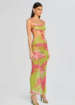 Retrofete Fontelina Knit Dress Lime Anthurium Sale