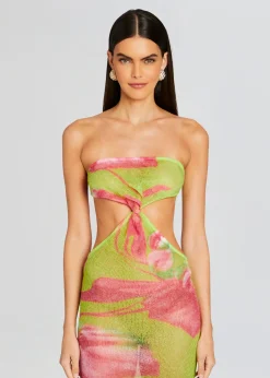 Retrofete Fontelina Knit Dress Lime Anthurium Sale