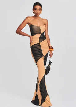 Retrofete Ford Dress Black/Nude Cheap
