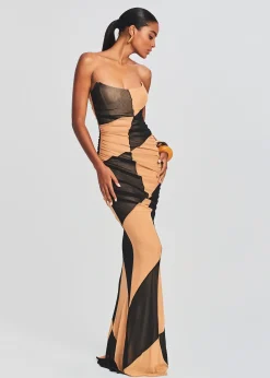 Retrofete Ford Dress Black/Nude Cheap