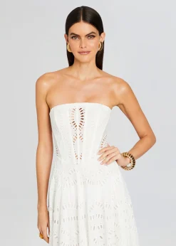 Retrofete Galik Midi Dress White Samoa Cheap