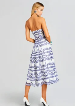 Retrofete Galik Midi Dress Klein Blue Discount